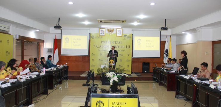 UI Umumkan 3 Besar Calon Rektor UI Periode 2019-2024